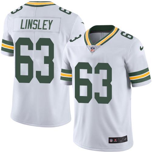 Nike Packers #63 Corey Linsley White Men's Stitched NFL Vapor Untouchable Limited Jersey - Click Image to Close